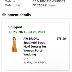 Long length yellow dress, Size 6.